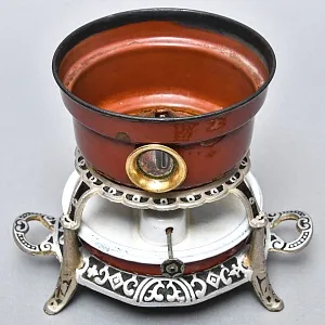 Редкость! Старинная Керосиновая Горелка - Плитка - Керогаз с Чайником, GEORG HALLER Германия -30 гг.