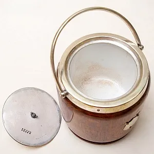 Редкость! Бисквитница - Сахарница - Баночка с крышкой, Дерево Фарфор, Англия.