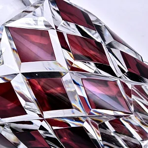 Коллекционная Аметистовая Ваза, Хрусталь VAL SAINT LAMBERT, Бельгия, конец 60-х гг.