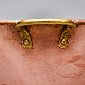 Винтажный Медный таз для варки варенья на 8-мь литров, Франция - 50-е гг. ХХ века.