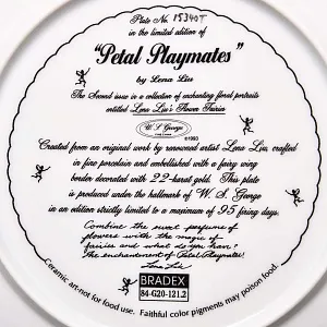 Коллекционная Тарелка «Лепестковая феерия» Фарфор W.J.GEORGE США -1993 год.