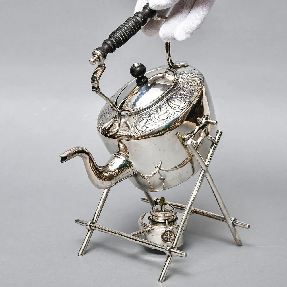 Старинная Бульотка - Чайник, GOLDSMITH & SILVERSMITH Сompany Ltd. Англия начало ХХ века.