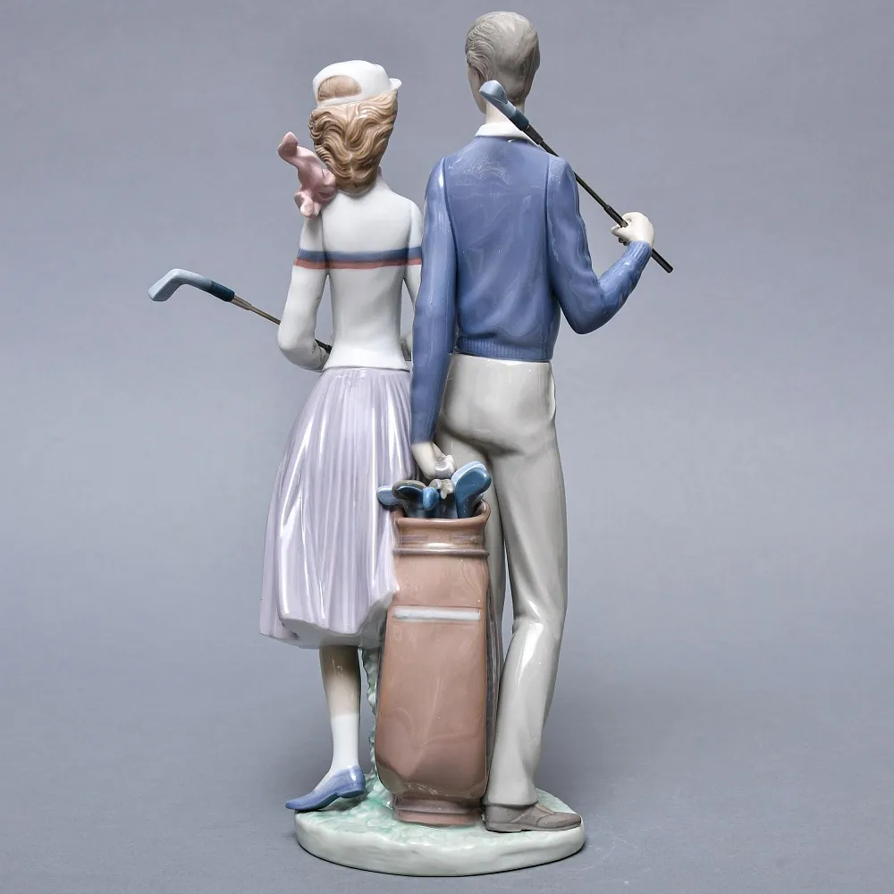 Коллекционная Фарфоровая статуэтка «ГОЛЬФИСТЫ», Lladro Испания.