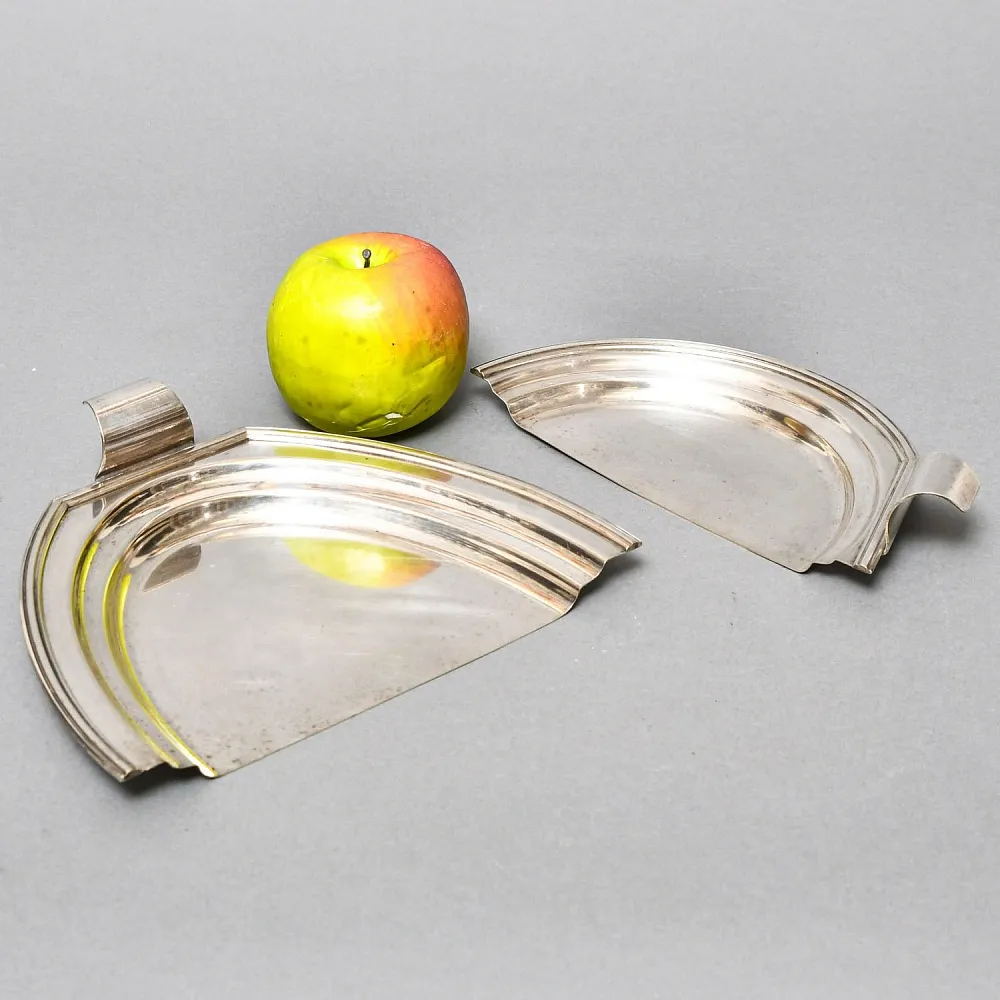 Старинный Совок и скребок для уборки крошек со стола, Металл, Silverplated, SHEFFIELD Англия. 