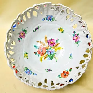 Редкость!!! Большая Фарфоровая Ваза «УРОЖАЙ», PLAUE Германия середина ХХ века.