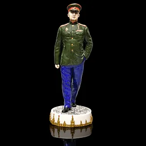 Коллекционная Авторская Статуэтка «Комиссар Государственной Безопасности СССР - Берия Л.П.», фарфор, Россия. 