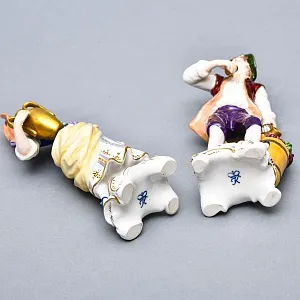 Парные Фарфоровые статуэтки «Молодое вино. Садовник и Садовница», RUDOLF KAMMER Германия - 50гг.