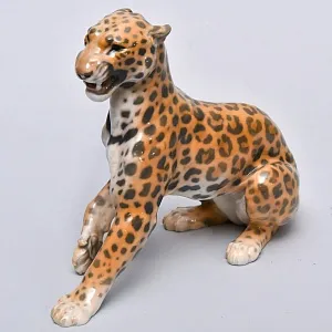 Коллекционная Фарфоровая статуэтка «ЯГУАР», Bing&Grøndahl Дания - середина ХХ века.