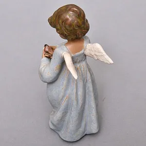 Коллекционная Фарфоровая статуэтка «Ангел с птицей» серия Грес, Lladro Испания.