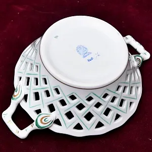 Фарфоровая Вазочка - Сухарница - Мелочевница «Индийский Цветок» , HEREND Венгрия.