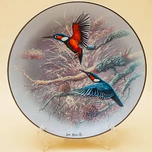 Коллекционная Тарелка «ЗИМОРОДОК», Фарфор РОЗЕНТАЛЬ / ROSENTHAL, Германия -1992 год.