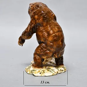 Коллекционная Фарфоровая Статуэтка «Охота на медведя», Россия. 