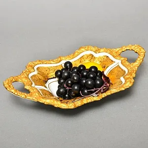 Фарфоровая Сухарница с ручками - Блюдо «Роза Мейсена», MEISSEN Германия, 1924 - 1934 годы.