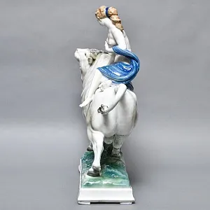 Редкость! Очень Большая Фарфоровая статуэтка «ПОХИЩЕНИЕ ЕВРОПЫ», Karl Ens Германия, начало ХХ века. 
