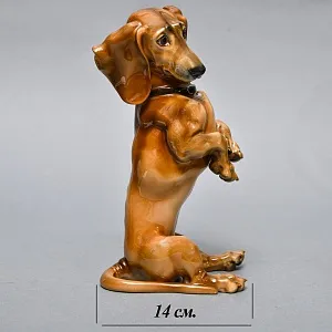 Антикварная Фарфоровая статуэтка «Собака. ТАКСА», ROSENTHAL Германия, 20-е годы ХХ века.