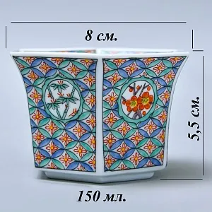 Фарфоровый Чайный сервиз на 4 персоны «Японский символизм», Япония - конец ХХ века.