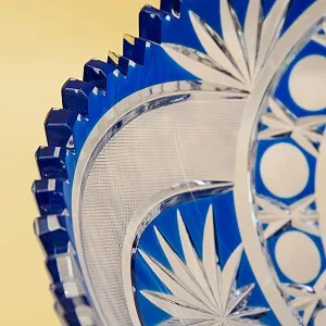 Конфетница - Фруктовница на ножке Хрусталь JOSKA BODENMAIS Германия D-28 см., 60-е гг.