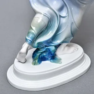 Антикварная Фарфоровая статуэтка Арт Деко «Невеста ветра», Rosenthal Германия, 1912 - 1914 годы. 