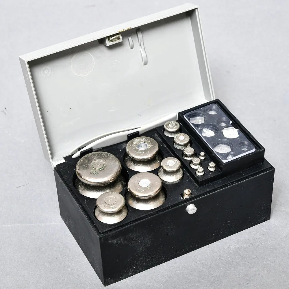 Винтажный Набор Гирь и Разновесов для Весов, Аптек и Химкабинетов, НМИЗ СССР -1983 г.