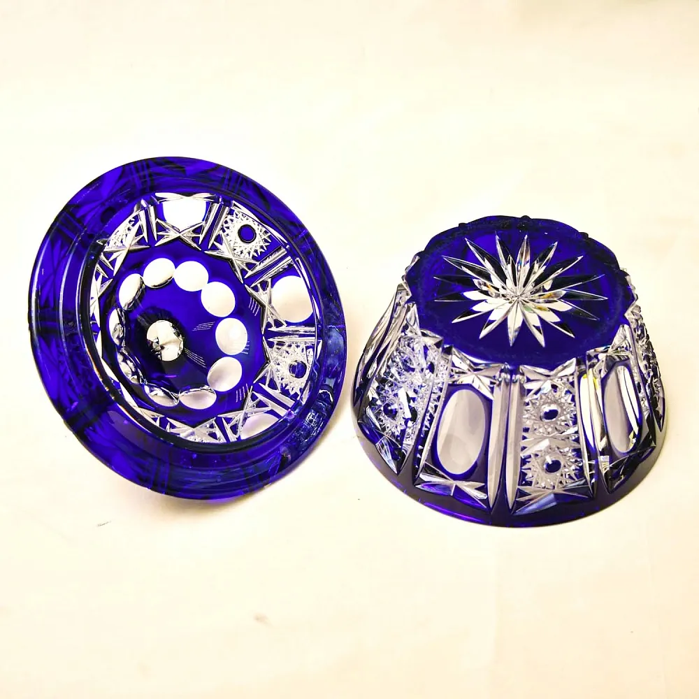 Ваза - Конфетница с кышкой Хрусталь JOSKA BODENMAIS Германия, конец 60-х гг.