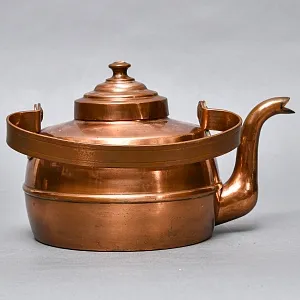 Винтажный Медный Чайник на 2.3 литра, Франция, середина ХХ века. 