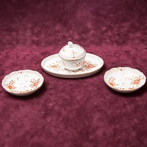 Чайный Сервиз «Индийский цветок» на 6-ть персон Фарфор MEISSEN / МЕЙСЕН Германия.