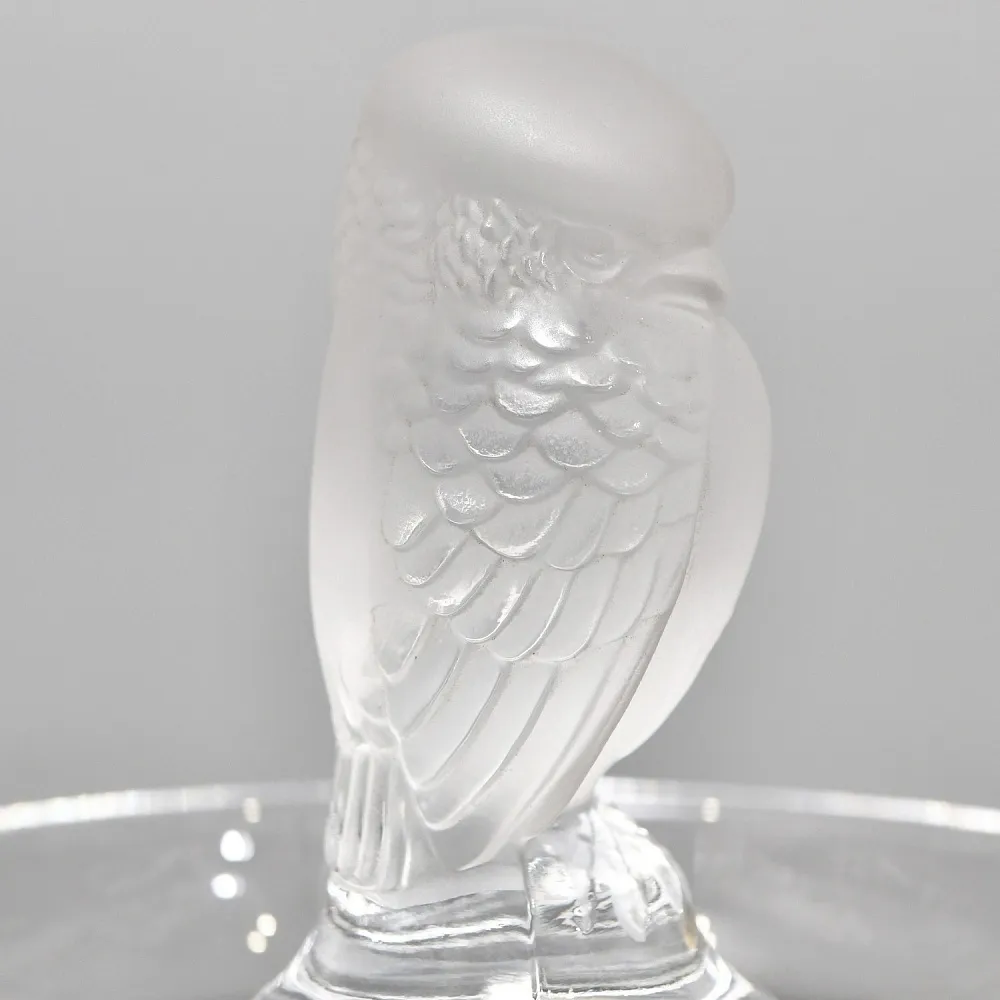 Хрустальная Подставка «Птичка» для колец и украшений в стиле Арт Нуво, Laligue Франция.