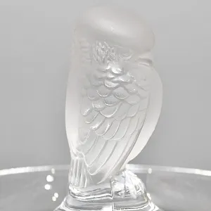 Хрустальная Подставка «Птичка» для колец и украшений в стиле Арт Нуво, Lalique Франция.