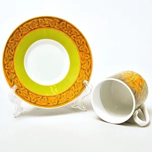 Коллекционная Фарфоровая Кофейная пара «Африканский Леопард», Rosenthal Германия - 2002 год..