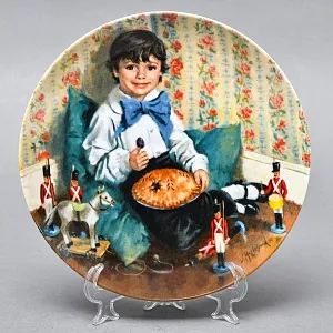Коллекционная Фарфоровая Тарелка «Маленький Джек с пирогом», RECO США -1982 год. 