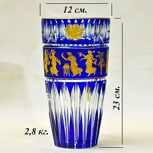 Авторская Коллекционная Ваза «Jupiter. Dance De Flore», хрусталь VAL SAINT LAMBERT, Бельгия.