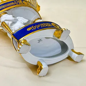 Коллекционная Фарфоровая Ваза - Фруктовница «Два Ангела - Путти», Sevres Style Франция.