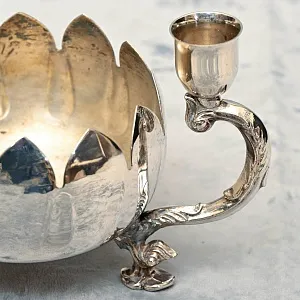 Старинный Подсвечник на Три Свечи, Silverplated Англия, начало ХХ века.