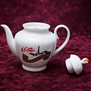 Коллекционный Чайный сервиз «Эгоист» - «65 лет Победы», Фарфор ИФЗ, Россия. 