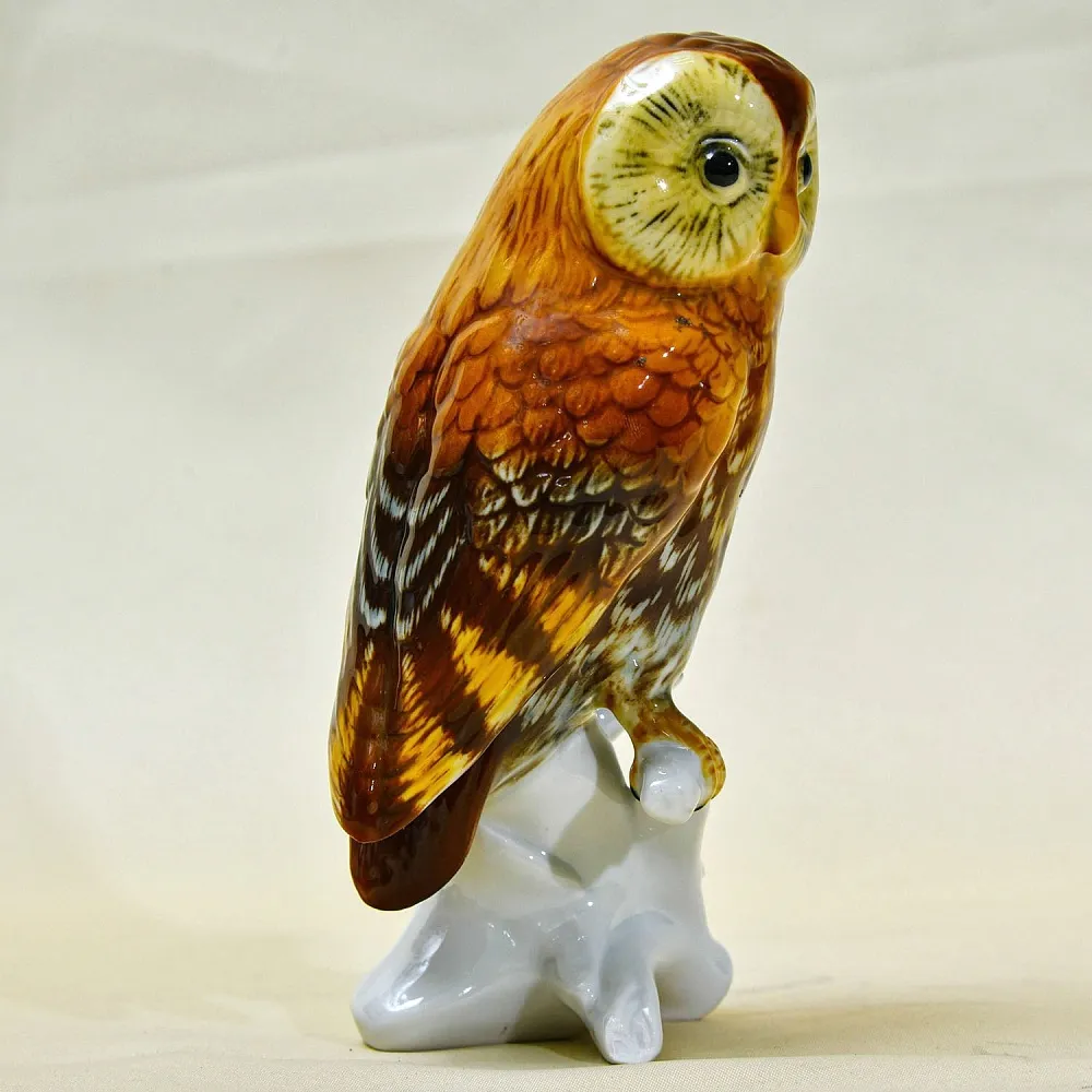 Птица - Фарфоровая статуэтка «СОВА», Карл Энс / Karl Ens,  Германия, 30-е годы ХХ века.