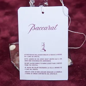 Пара Хрустальных Подсвечников БАККАРА / BACCARAT, Фрация, 70 -е годы ХХ века.