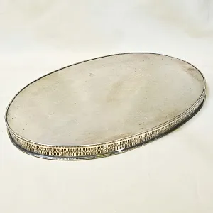 Большой Металлический Поднос, Silverplate, SHEFFIELD Англия.