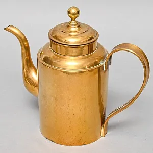 Старинный Латунный Кофейник - Чайник на 2,1 литра, Франция начало ХХ века.