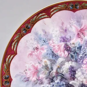 Коллекционная Тарелка «Озорной букет» Фарфор W.J.GEORGE США -1993 год.