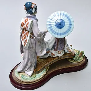 Большая Коллекционная Фарфоровая статуэтка «ВЕСНА В ЯПОНИИ», Lladro Испания -1984 год.