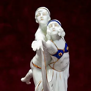 Редкость! Фарфоровая Статуэтка «Балет - Танец МОДЕРН», SITZENDORF Гермагия 50 гг.