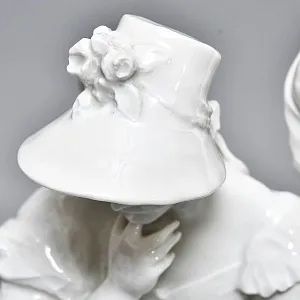 Антикварная Фарфоровая статуэтка «Дама с кавалером. Размолвка», ROSENTHAL Германия - 1926 год. 