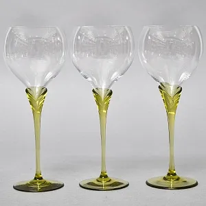 Бокалы для красного вина «Papyrus», Хрусталь Rosenthal Studio Line, Германия -1960 -1969 годы.