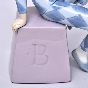 Коллекционная Фарфоровая статуэтка «Маленький Арлекин B», Lladro Испания, 1980 - 1985 годы.