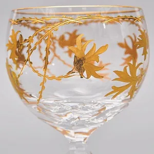 Коллекционный Бокал для Вина «Золотая Симфония», Хрусталь JOSEPHINENHUTTE, Германия. 