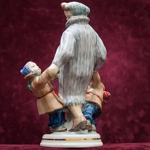 Коллекционная Фарфоровая статуэтка «Близнецы», ДФЗ Дулево Россия, конец ХХ века. 