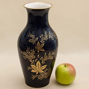 Кобальтовая Винтажная Ваза коллекция «Monic» Lindner Бавария, Германия 60 -е гг.