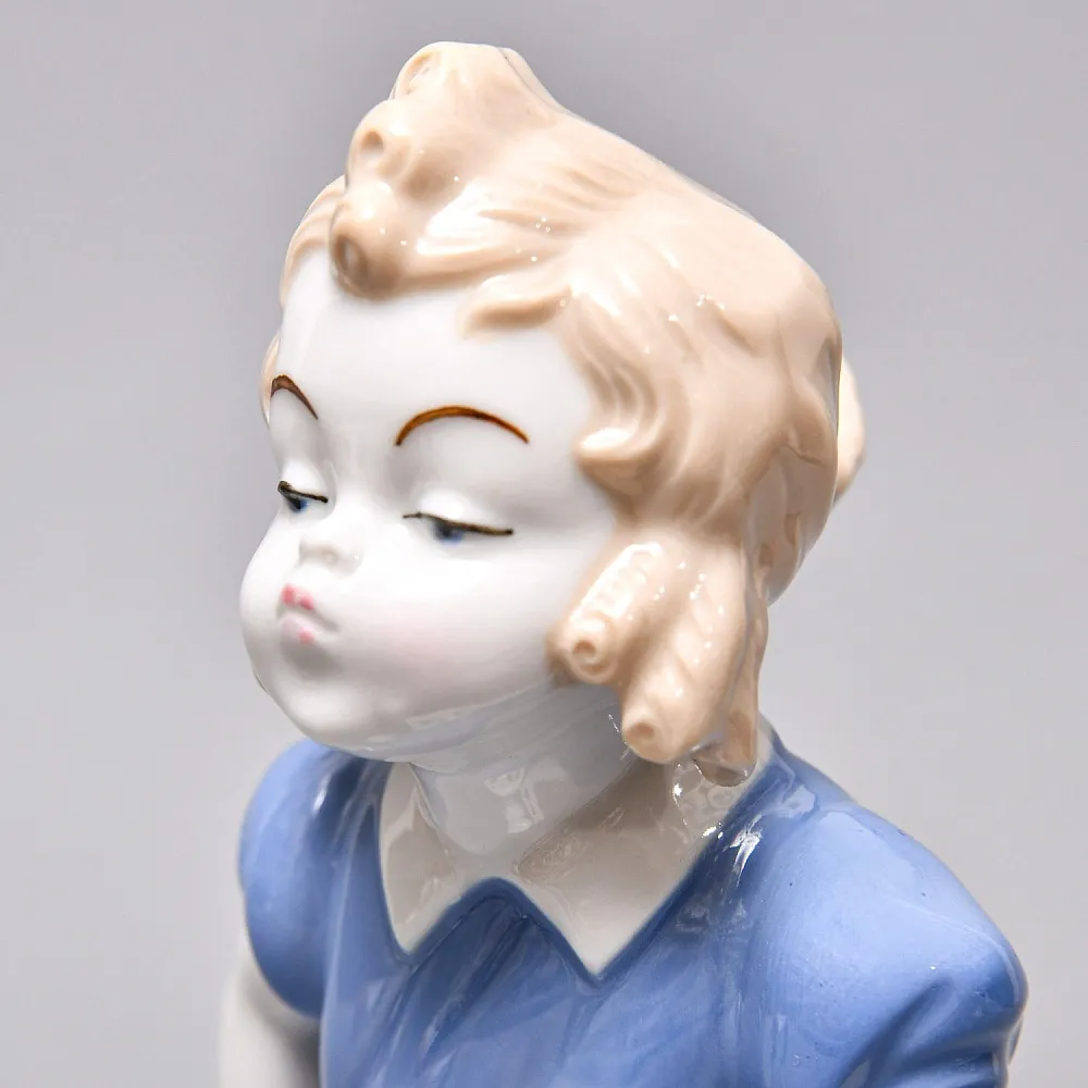 Парные Фарфоровые статуэтки «Дети. Мальчик и Девочка», Wagner & Apel Lippelsdorf Германия, 1949 - 1951 годы. 