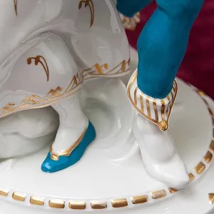 Большая Антикварная Фарфоровая Статуэтка «СЕЛЬСКИЙ ТАНЕЦ», HERTWIG Германия -1914 год.