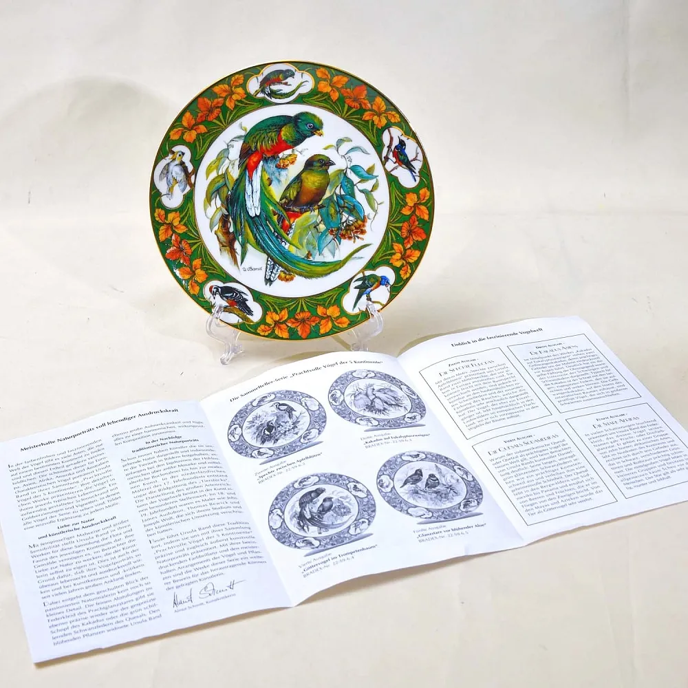 Редкость! Коллекционная Тарелка «Райская птица» Фарфор, Hause Schirnding, Германия - 1994 год.